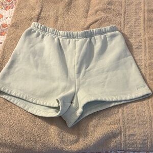 Aritzia Mint Sweatfleece Shorts